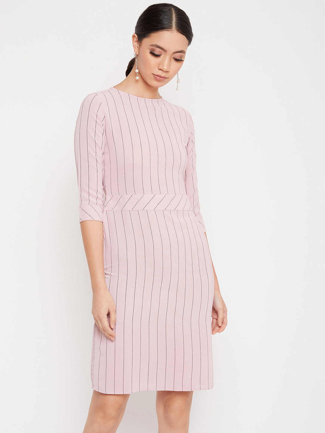 Pink Striped Dress - Women Dresses