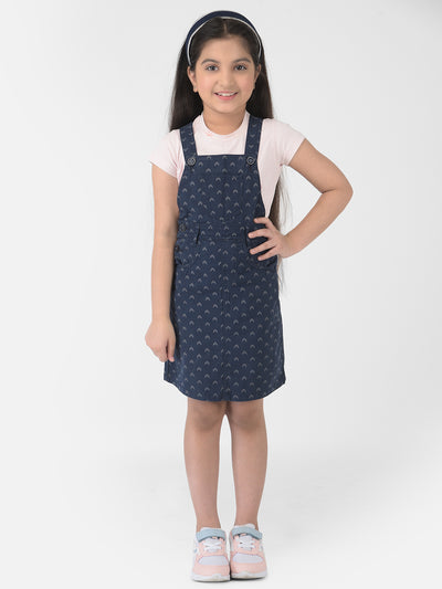 Navy Blue Pinafore Dress - Girls Dress