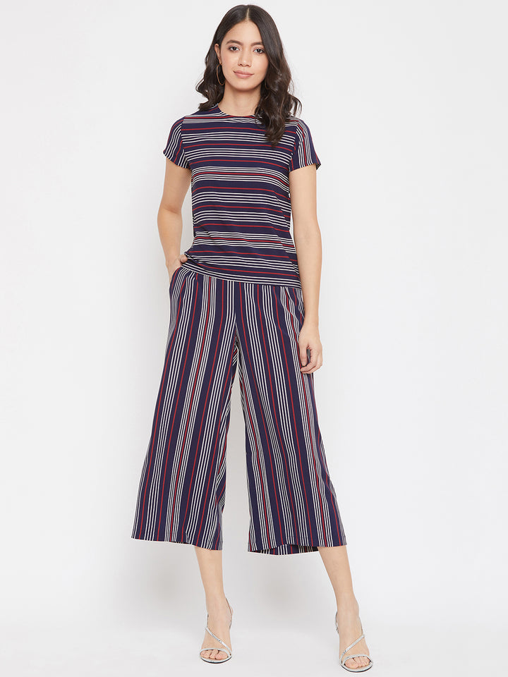 Striped Co-ord Set - Women Co-ord Sets