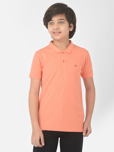 Peach Polo T-shirt - Boys T-Shirts