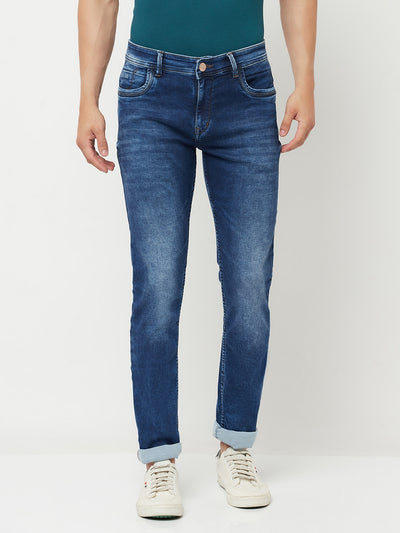 Blue Light Fade Jeans - Men Jeans