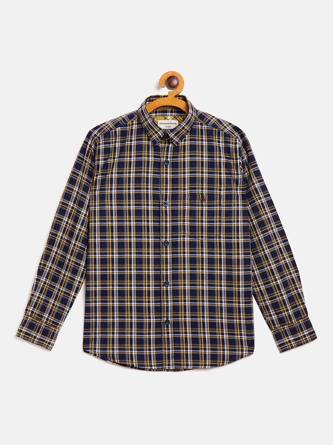 Beige Checked Casual Shirt - Boys Shirts