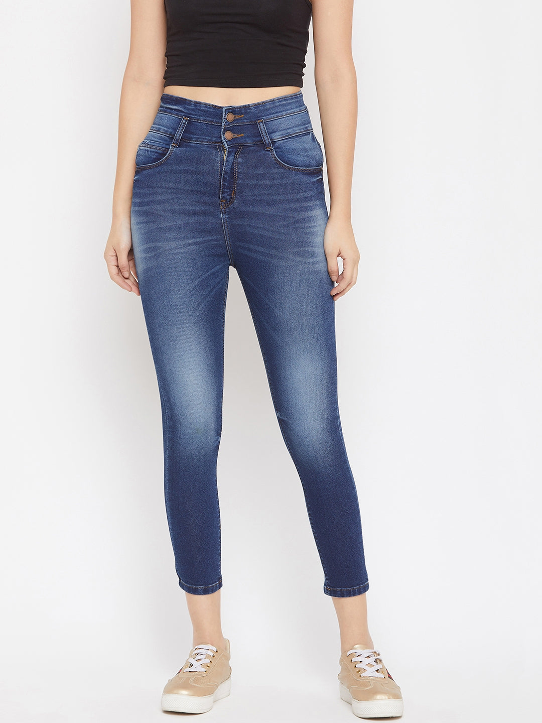 Denim Superskinny Double Button - Women Jeans