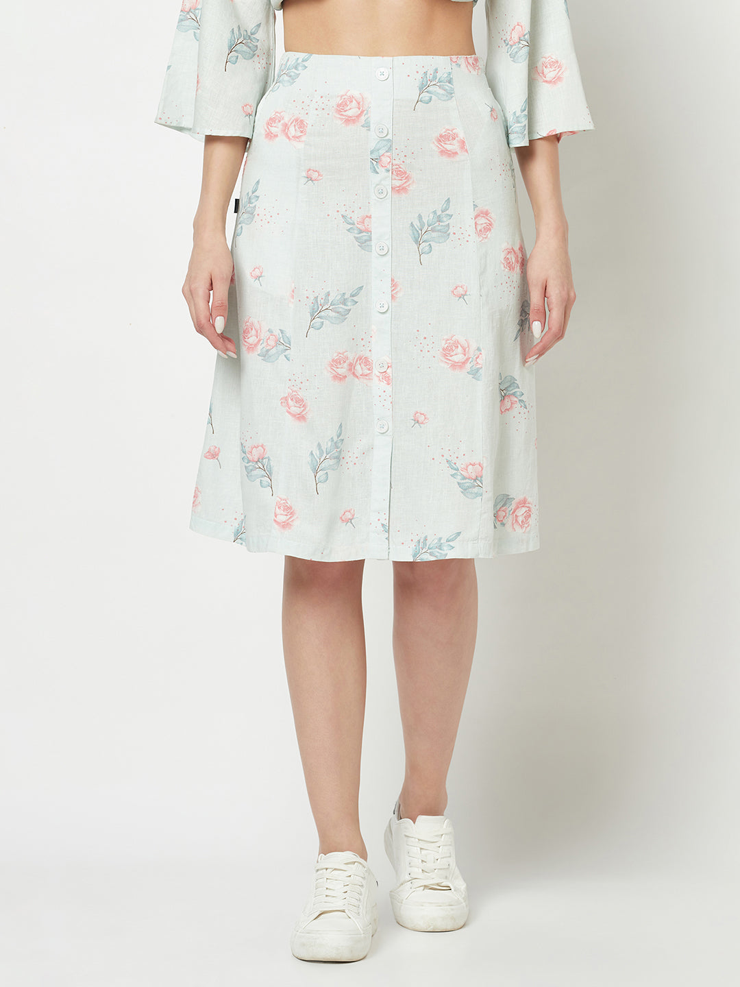  Soft Pista Floral Skirt