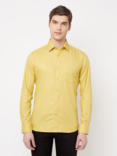 Yellow Casual Shirt - Men Shirts