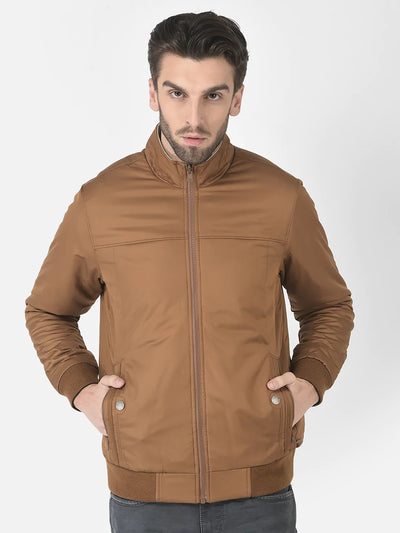  Bomber Jacket in Tan color