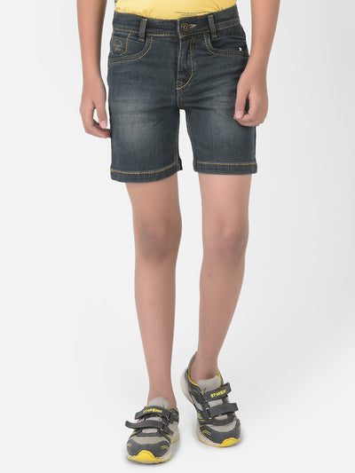 Grey Light Fade Denim Shorts - Boys Shorts