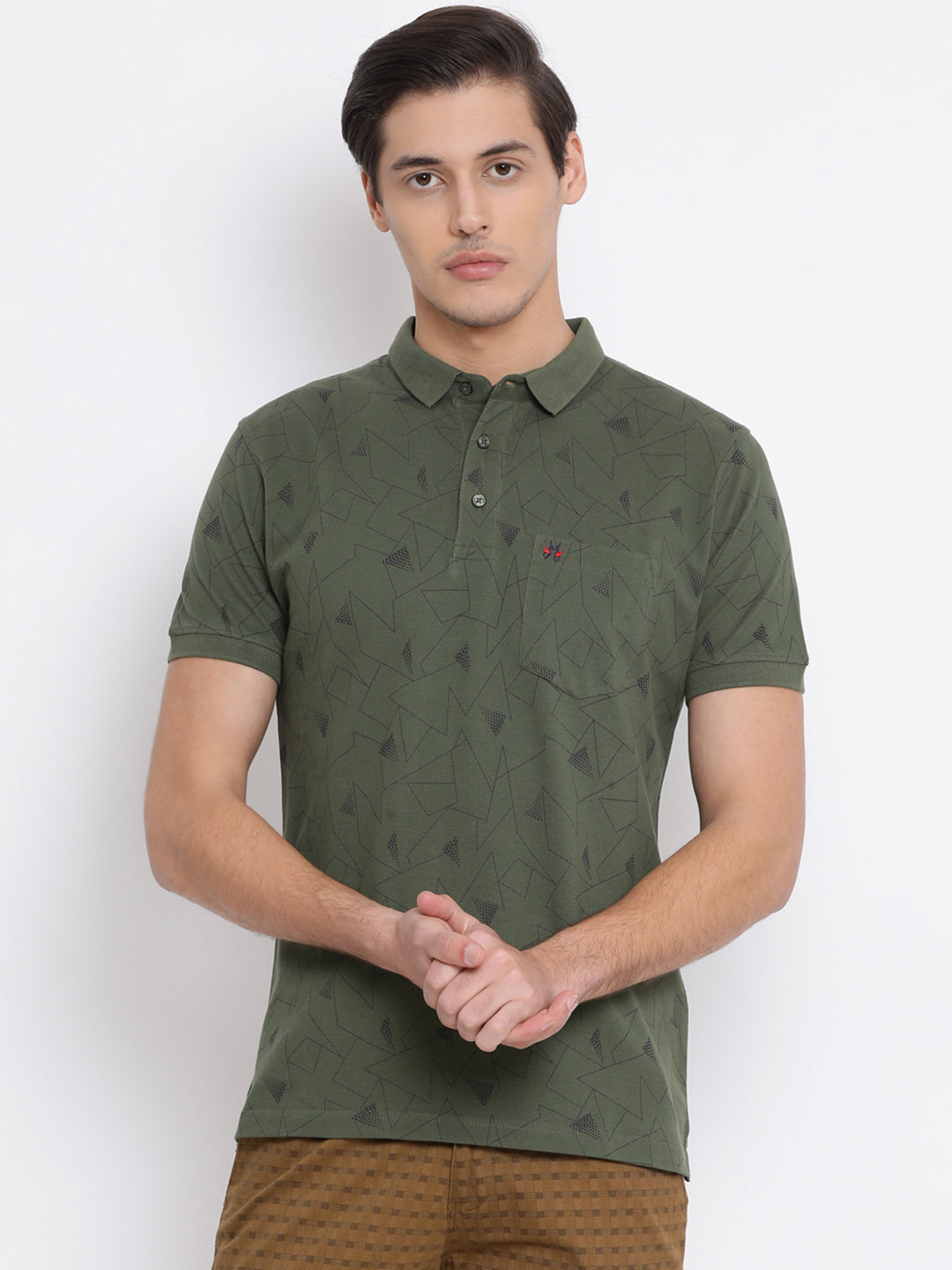 Green Printed T-shirt - Men T-Shirts