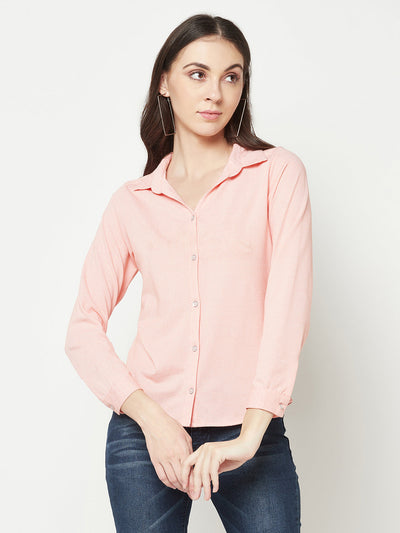  Pink Textured Shirt