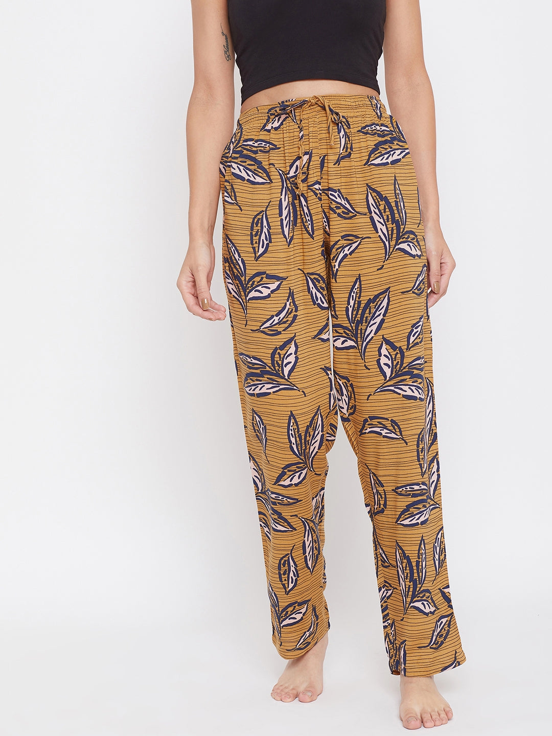 Yellow Floral Lounge Pants - Women Lounge Pants