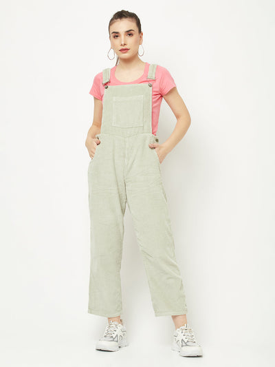  Light Green Corduroy Dungaree