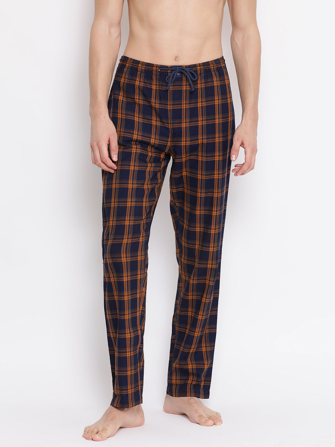 Checked Cotton Lounge Pants - Men Lounge Pants