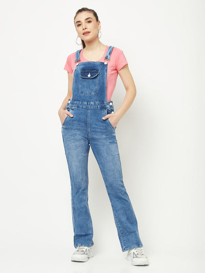  Denim Boot-Cut Dungaree 