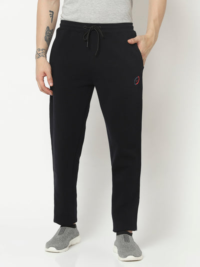  Navy Blue Track Pant with Contrast Logo Work