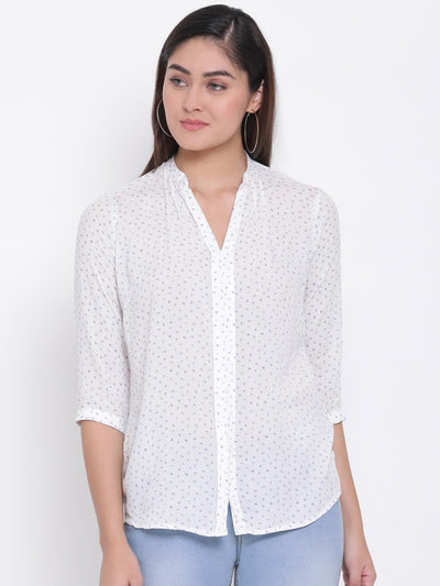 White Button up Shirt - Women Shirts