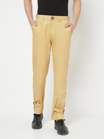 Nikhil Thampi Khaki Trousers - Men Trousers