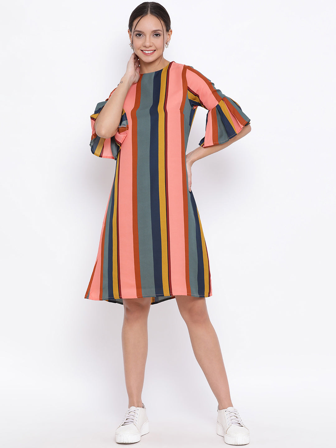 Multicolour Striped Dress - Women Dresses