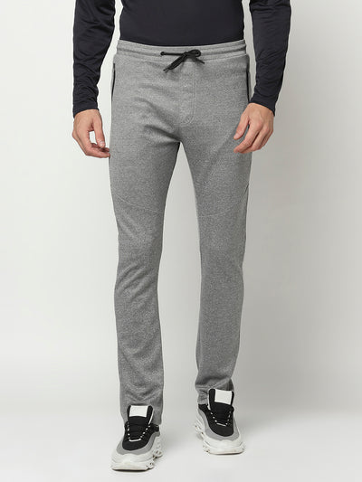 Grey Track Pants-Men Track Pants-Crimsoune Club