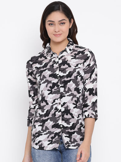 Slim Fit Printed Shirt - Women Shirts