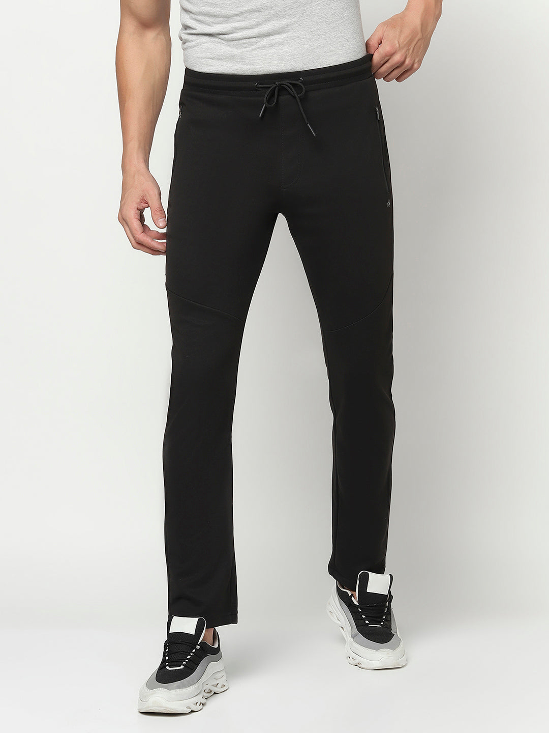 Black Track Pants-Men Track Pants-Crimsoune Club