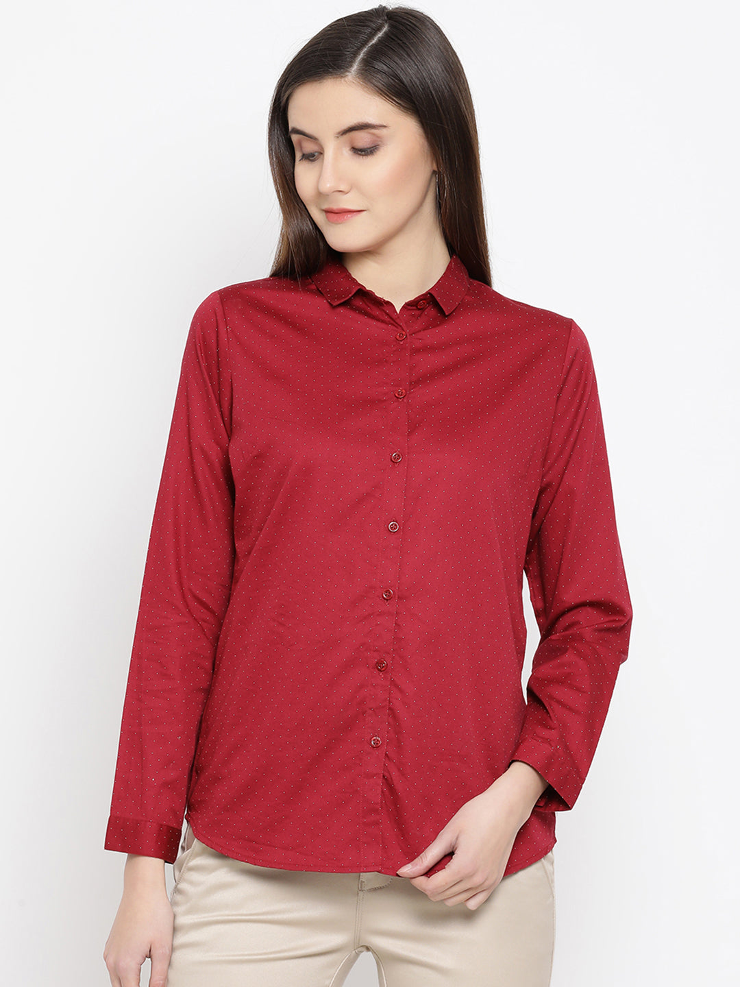 Printed Button up Full Sleeves Shirt - Women Shirts