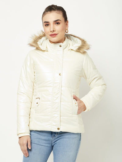   Cream Padded Jacket