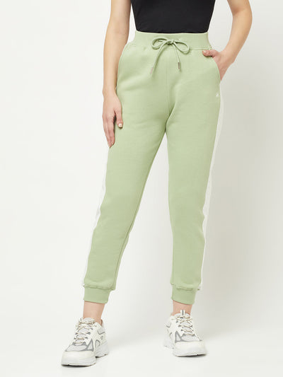  Mint Green Colour-Blocked Joggers