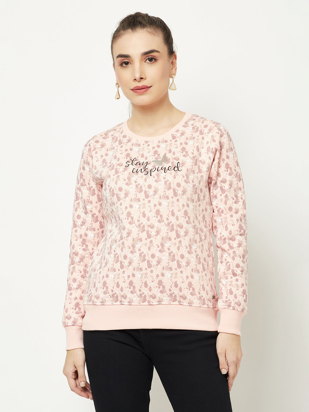  Pink Abstract Sweatshirt