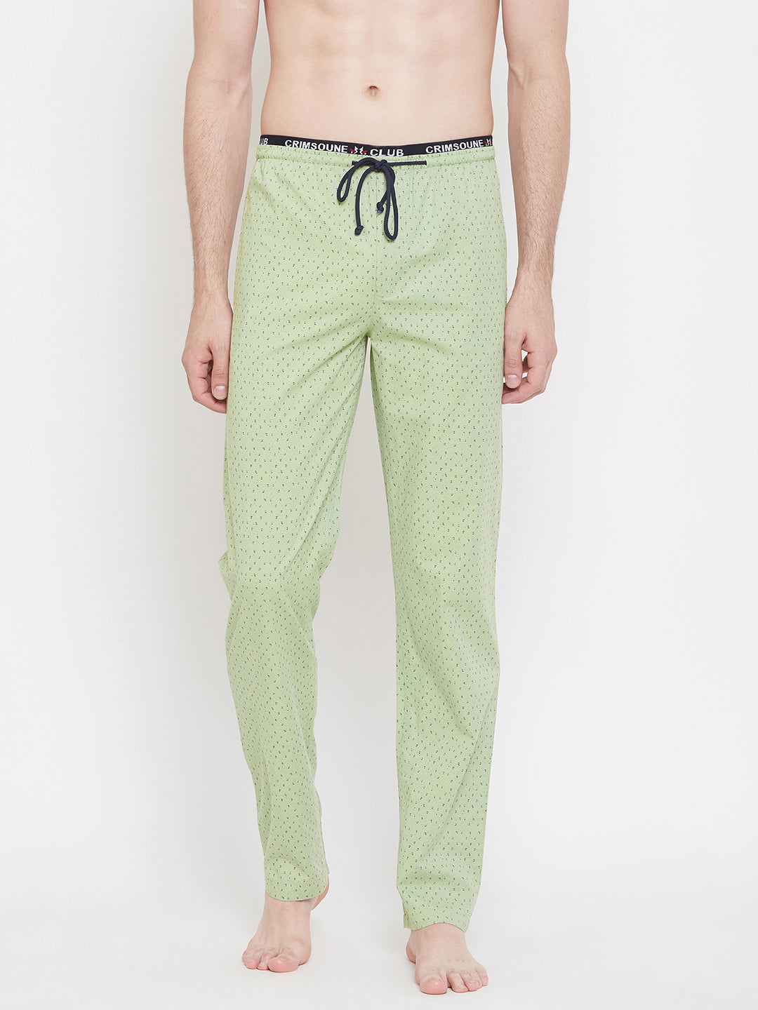 Green Printed Lounge Pants - Men Lounge Pants