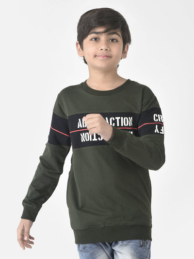  Olive Green Distraction Sweatshirt