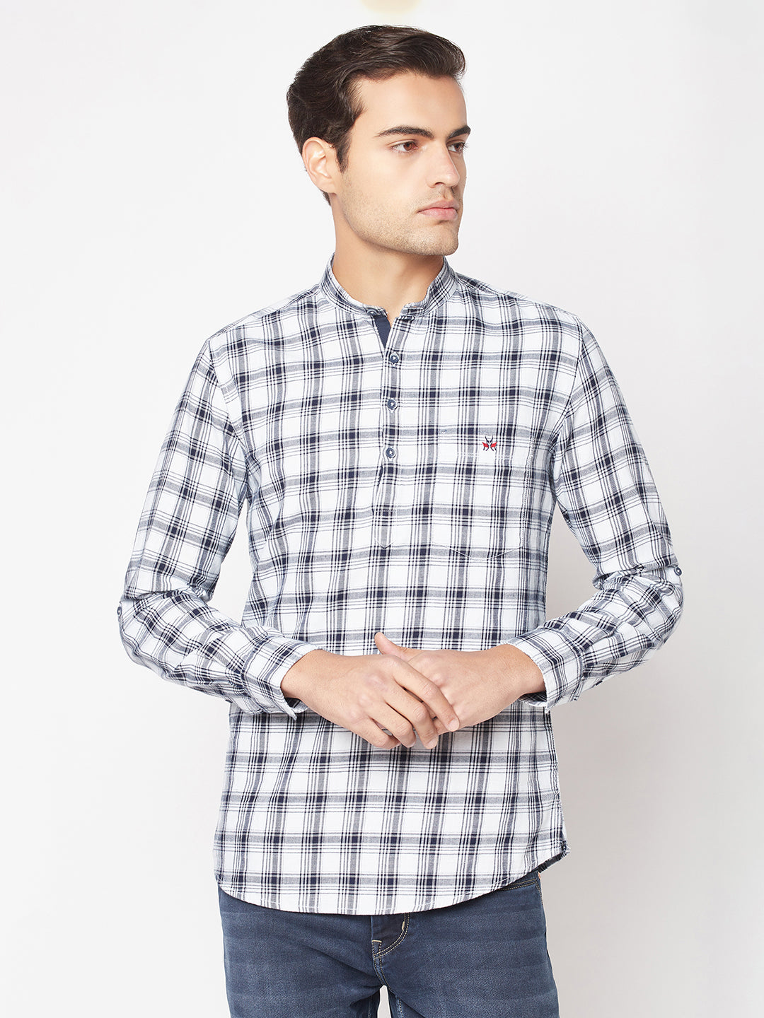  White Checkered Shirt