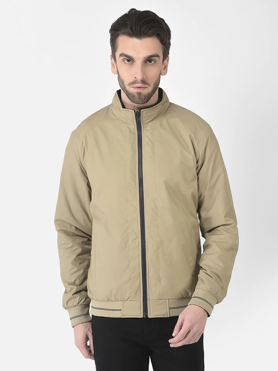  Khaki Reversible Bomber Jacket