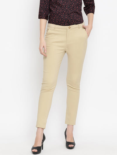 Khaki Trousers - Women Trousers