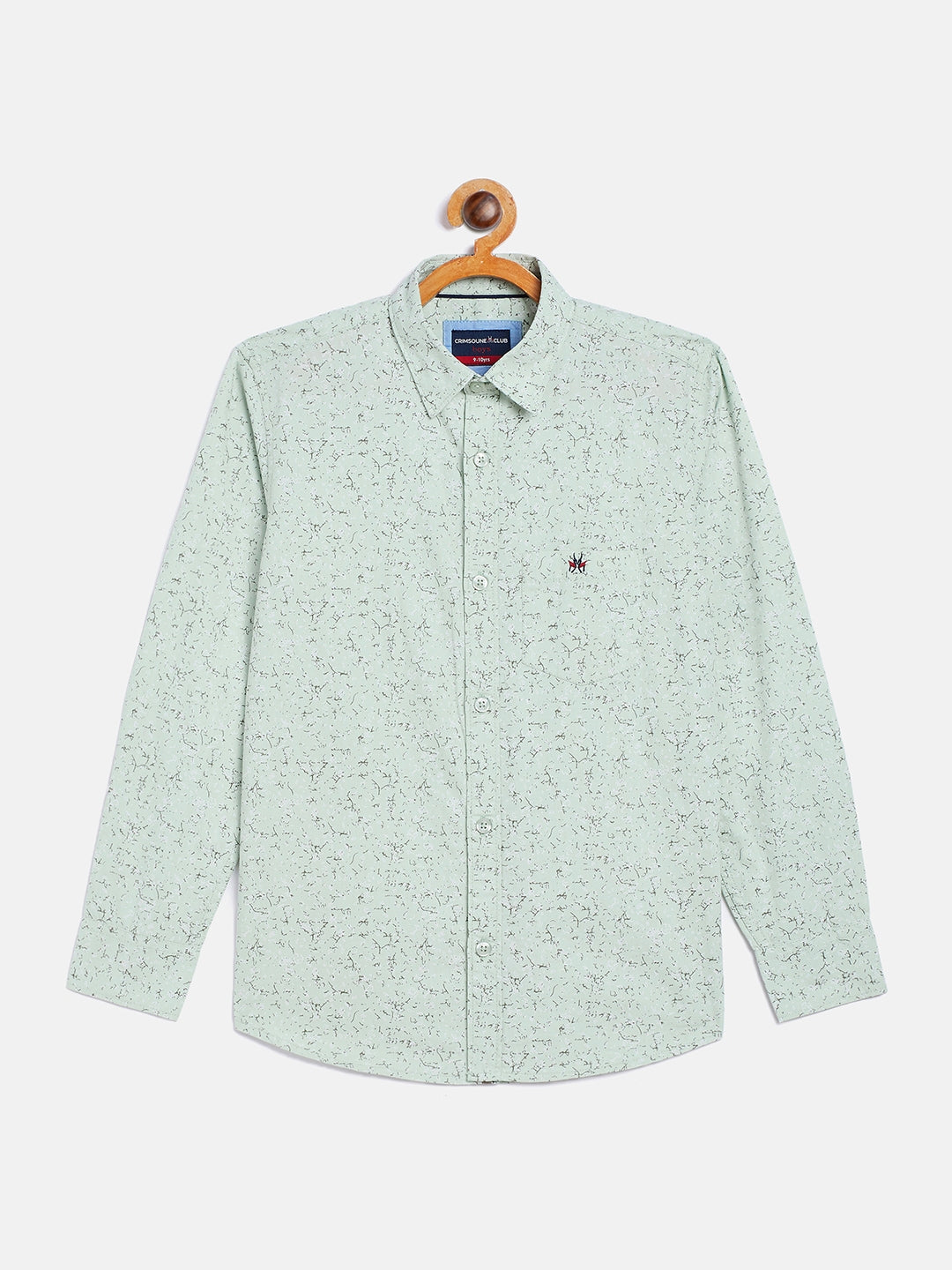 Mint Green Printed Casual Shirt - Boys Shirts