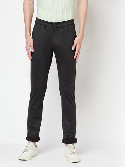 Black Striped Trousers - Men Trousers