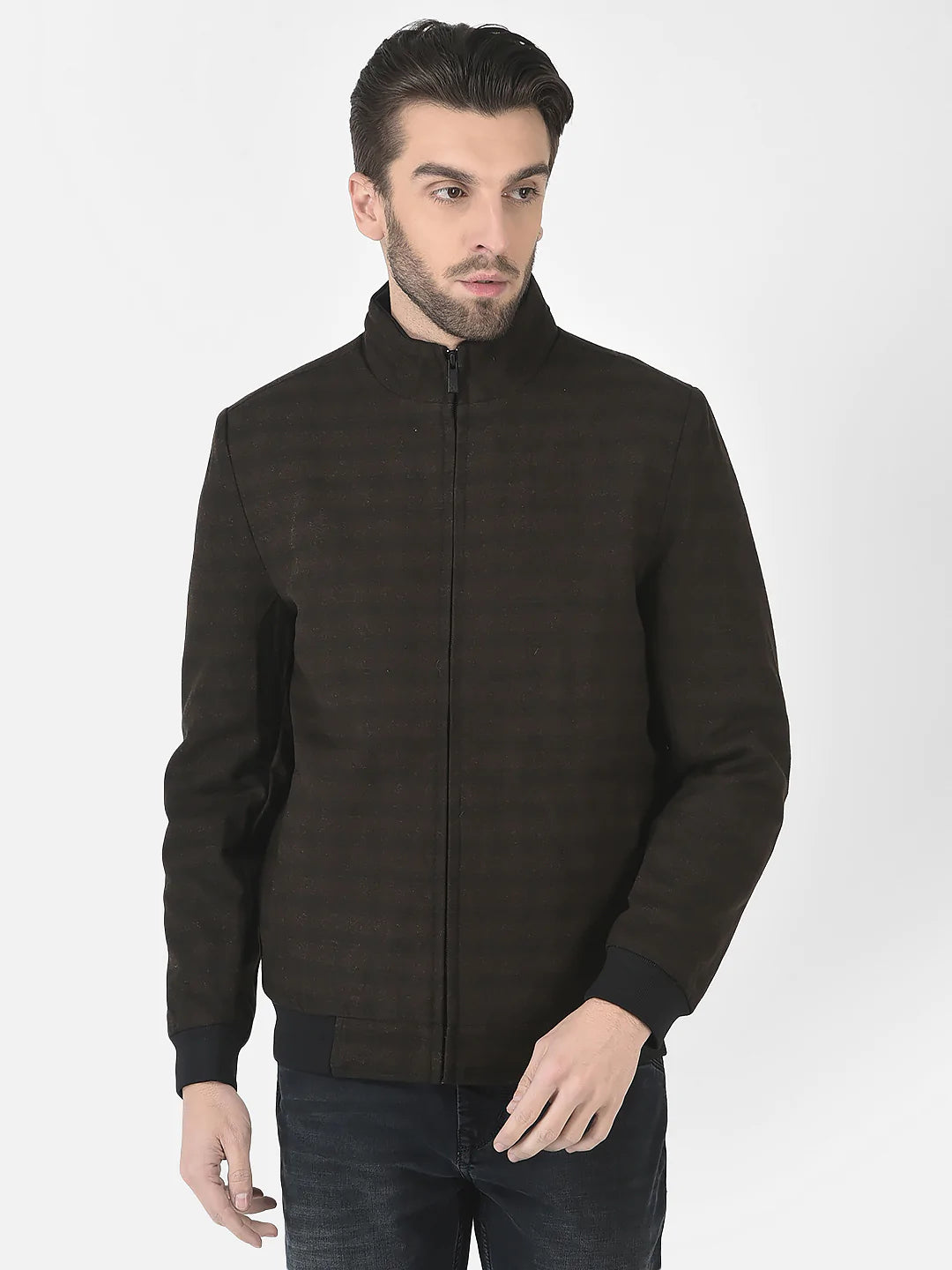  Brown Checkered Jacket 