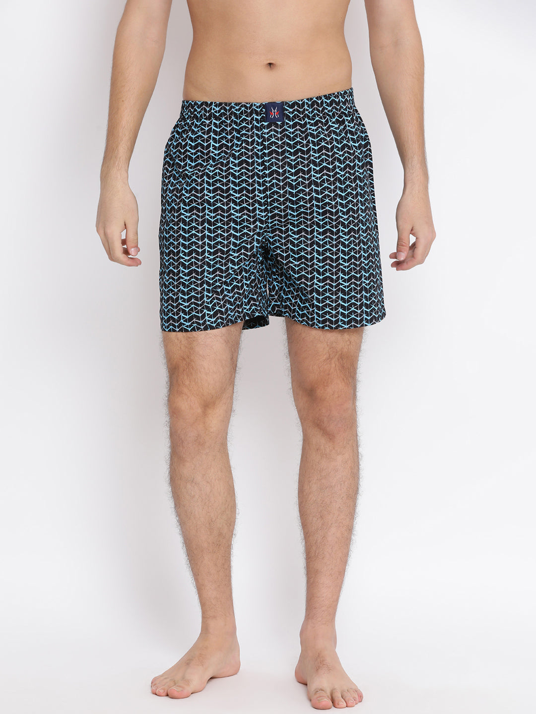 Blue Printed boxers - Men Boxers