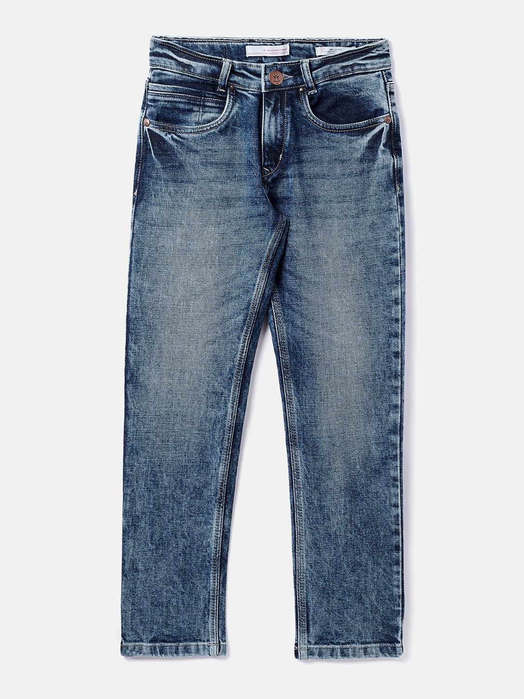 Blue Washed Jeans - Boys Jeans