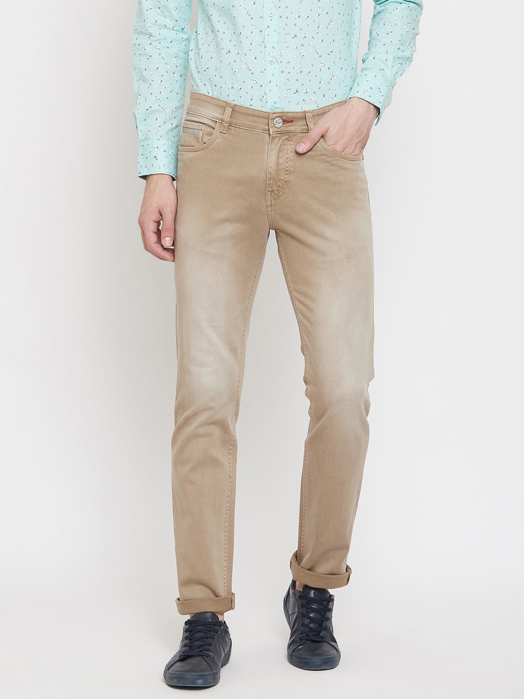 Khaki Slim Fit Jeans - Men Jeans