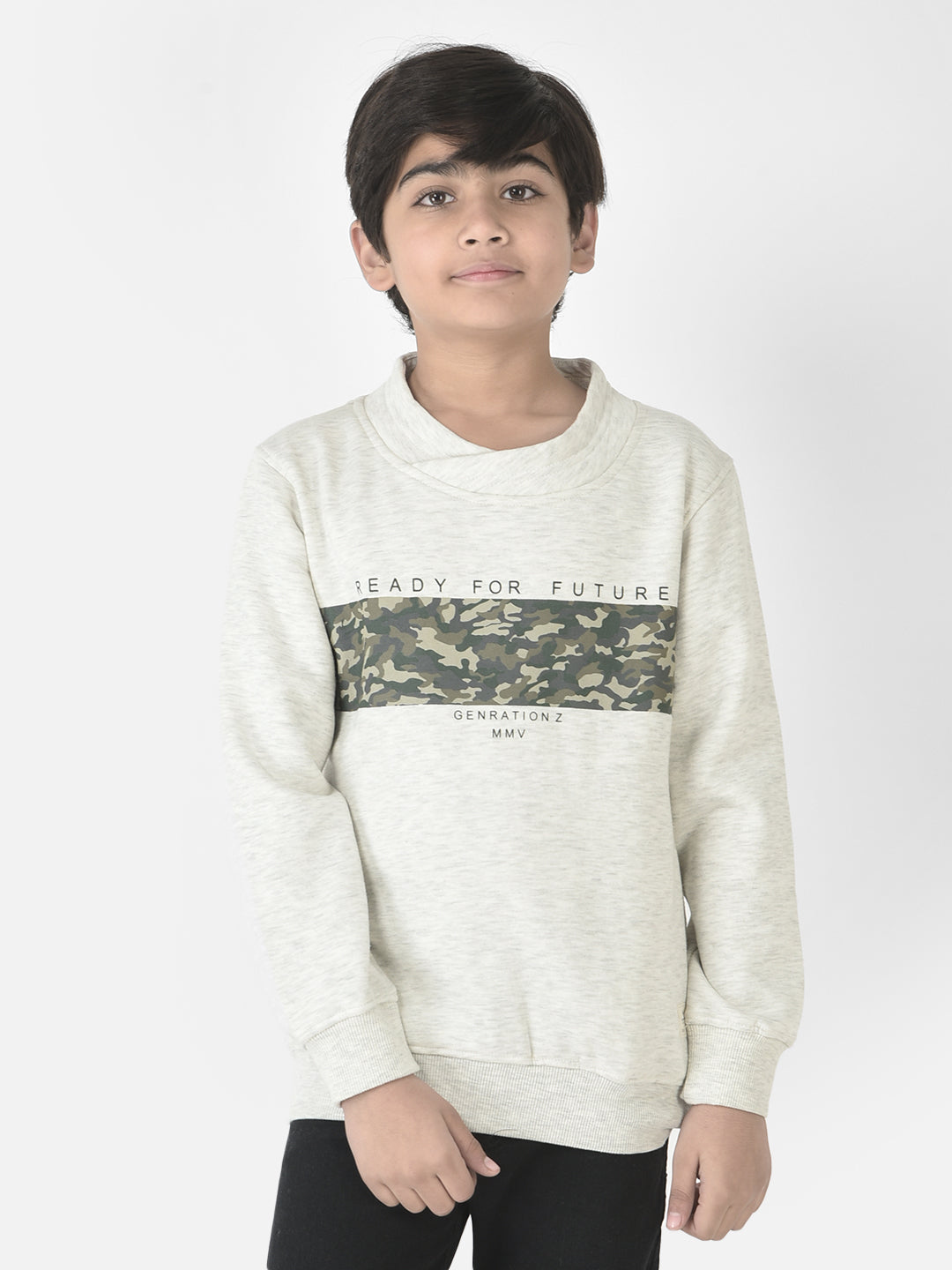  Grey Melange Gen Z Sweatshirt