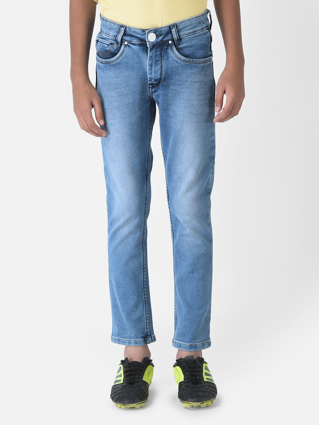 Blue Light Fade Jeans-Boys Jeans-Crimsoune Club