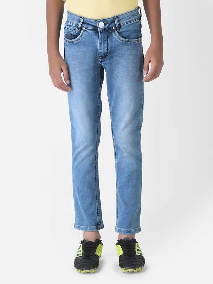 Blue Light Fade Jeans-Boys Jeans-Crimsoune Club