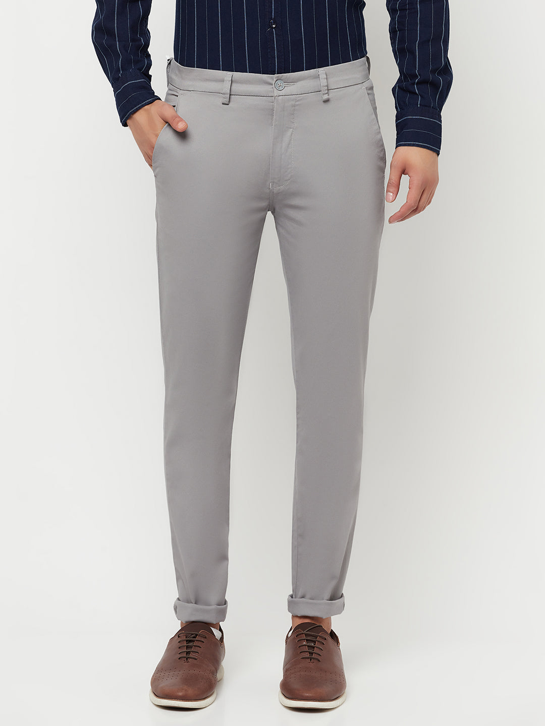 Grey Trousers - Men Trousers