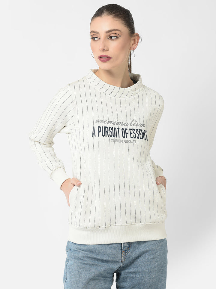  Off-White Striped Sweatshirt 