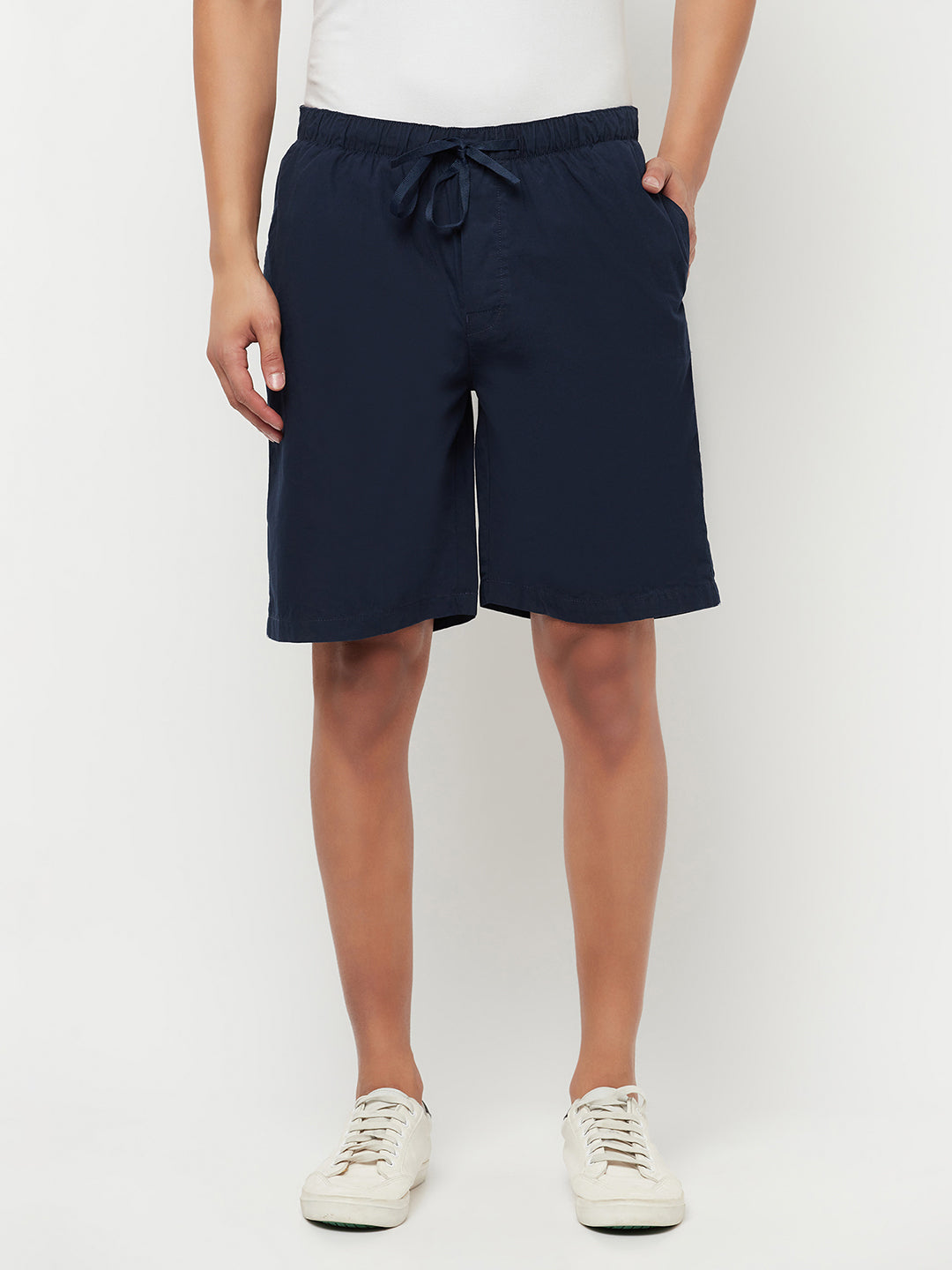 Navy Blue Lounge Shorts - Men Lounge Shorts