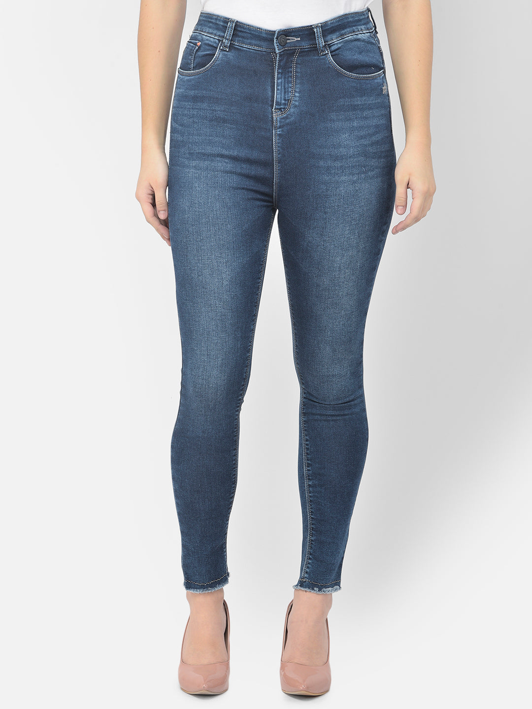 Blue High Waist jeans - Women Jeans