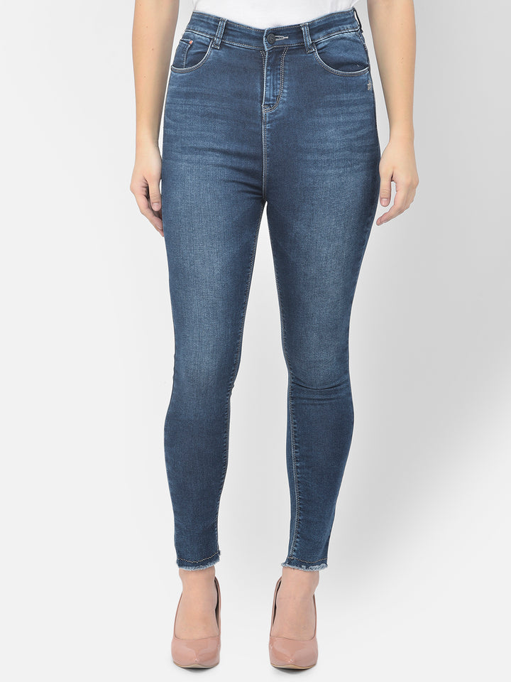 Blue High Waist jeans - Women Jeans