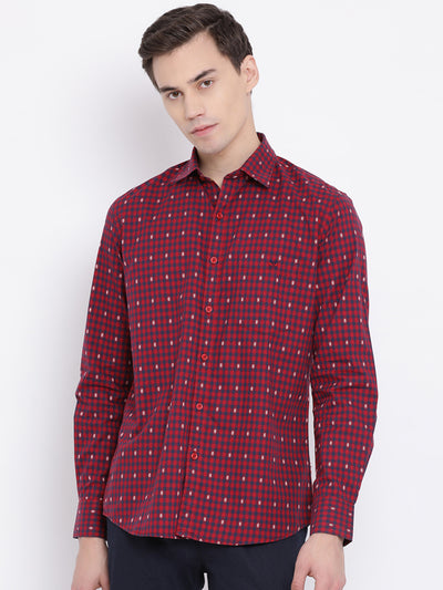 Red Checked Shirt - Men Shirts