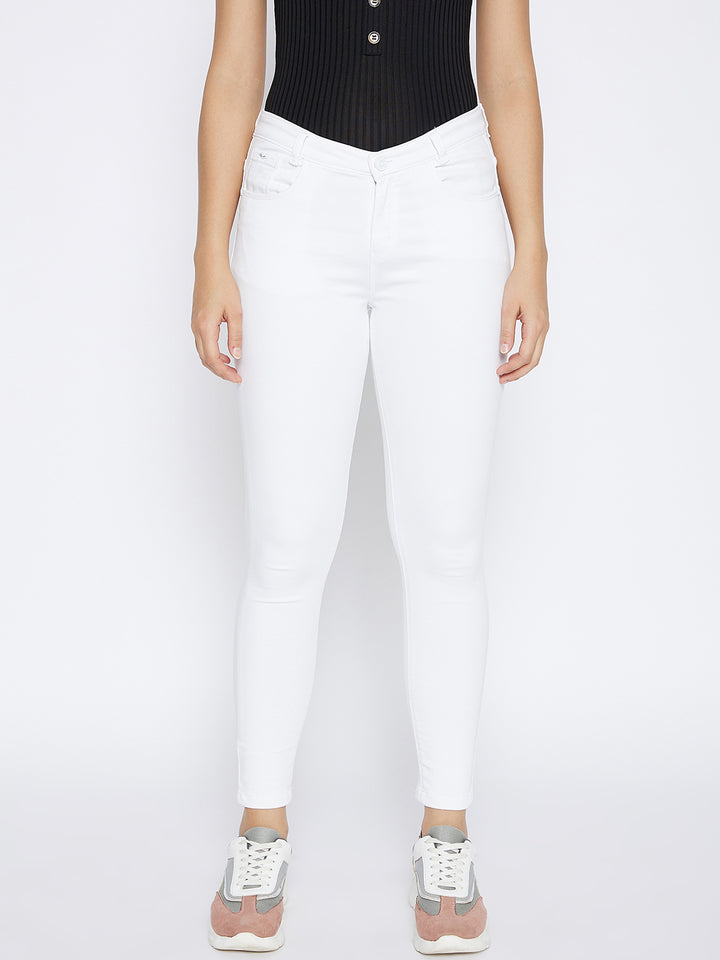 White Super Skinny Fit Jeans - Women Jeans