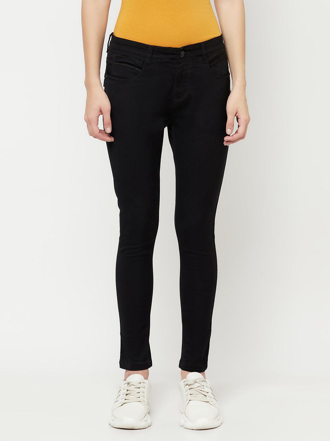 Black Ankle Length Jeans - Women Jeans